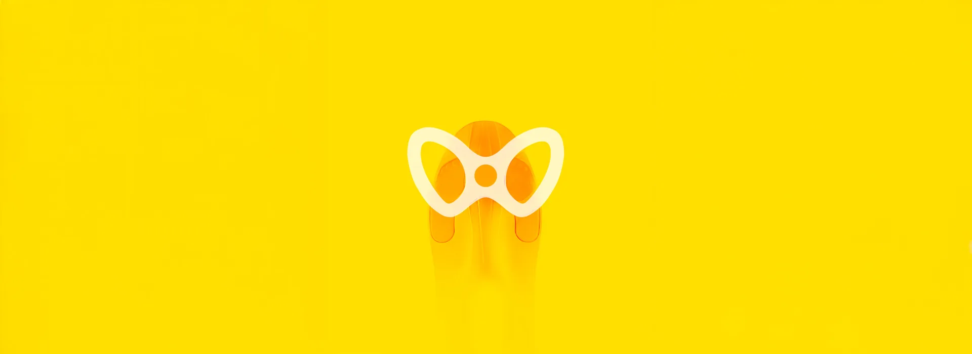 Yellow Loop Car with its butterfly-shaped steering wheel
